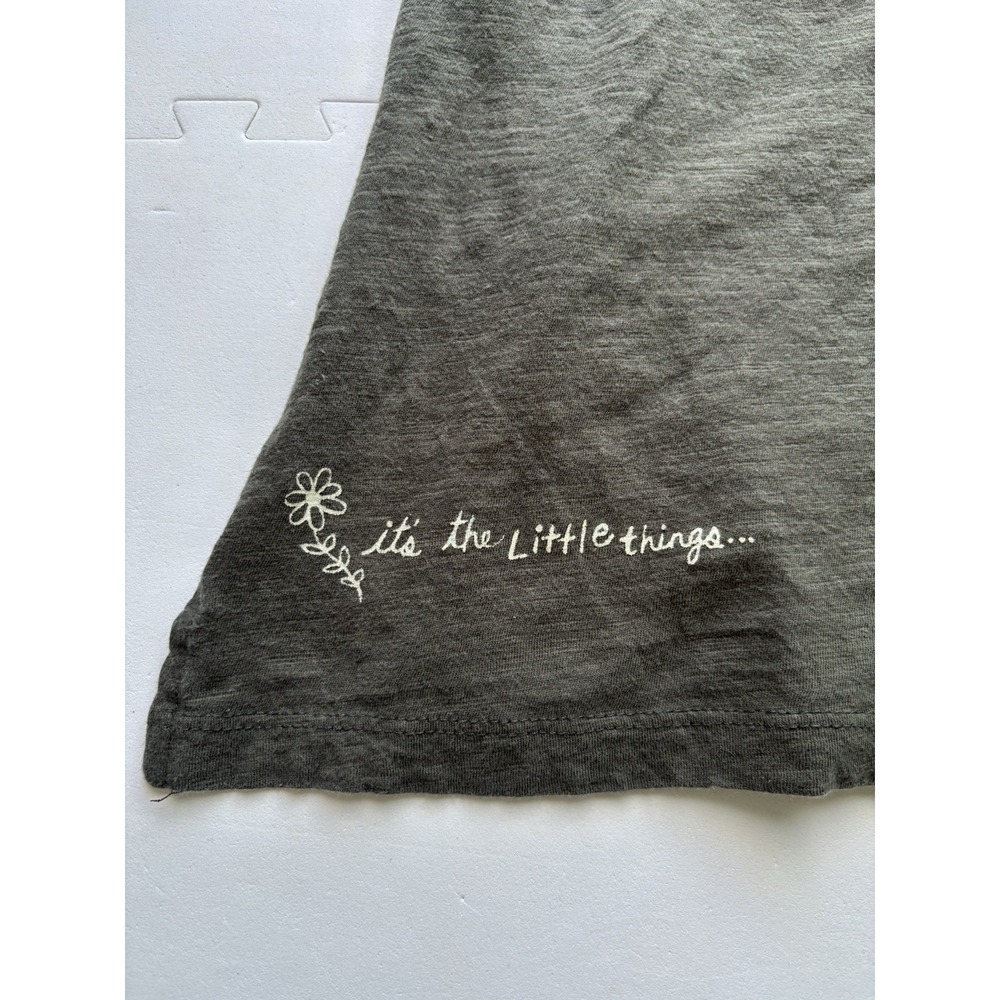 NATURAL LIFE Womens Long Sleeve Tshirt The Little Things 100% Cotton Granola -XL - Picture 7 of 9